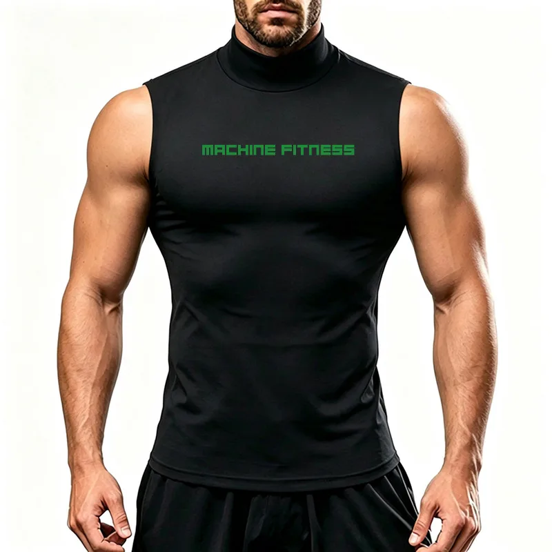 Men's Quick Dry Running Vests Sleeveless Gym Tank Top Breathable Athletic Workout Shirt For Bodybuilding Training Summer Sport