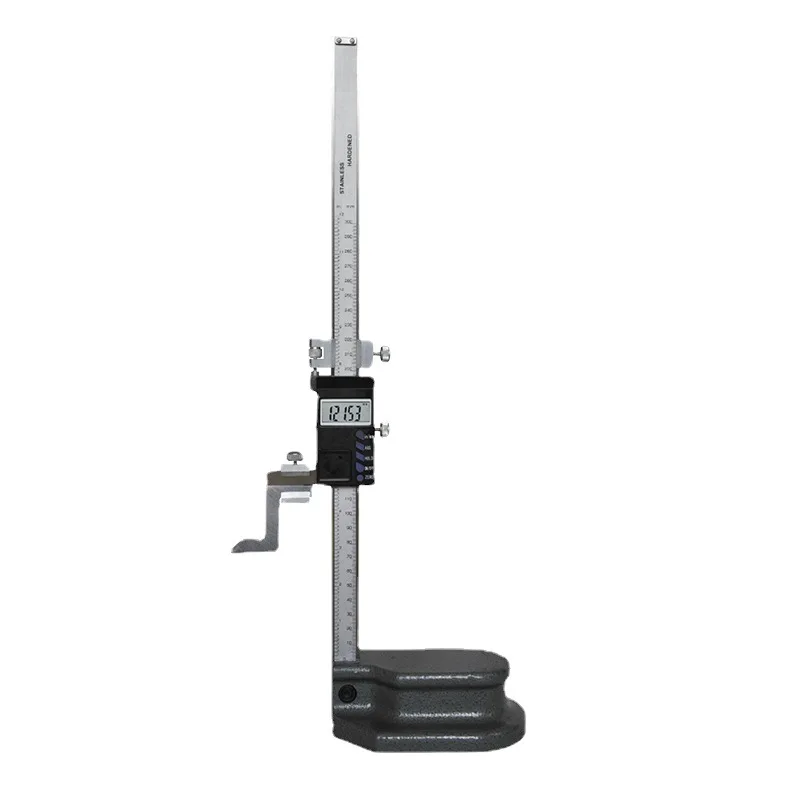 300MM 500mm 600mm Stainless Steel Fine Adjust Carbide Tipped Digital Height Gauge With Easy Holding Base