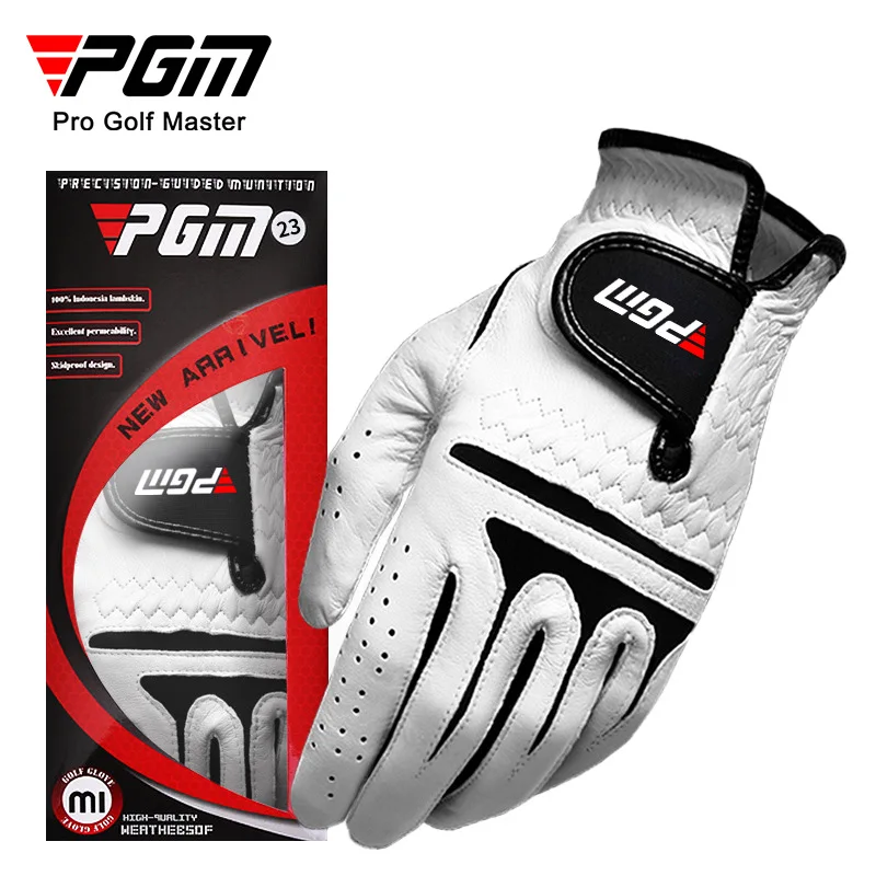 PGM Golf Gloves Sheepskin Men's Left and Right Hand Sports Gloves Durable and Comfortable