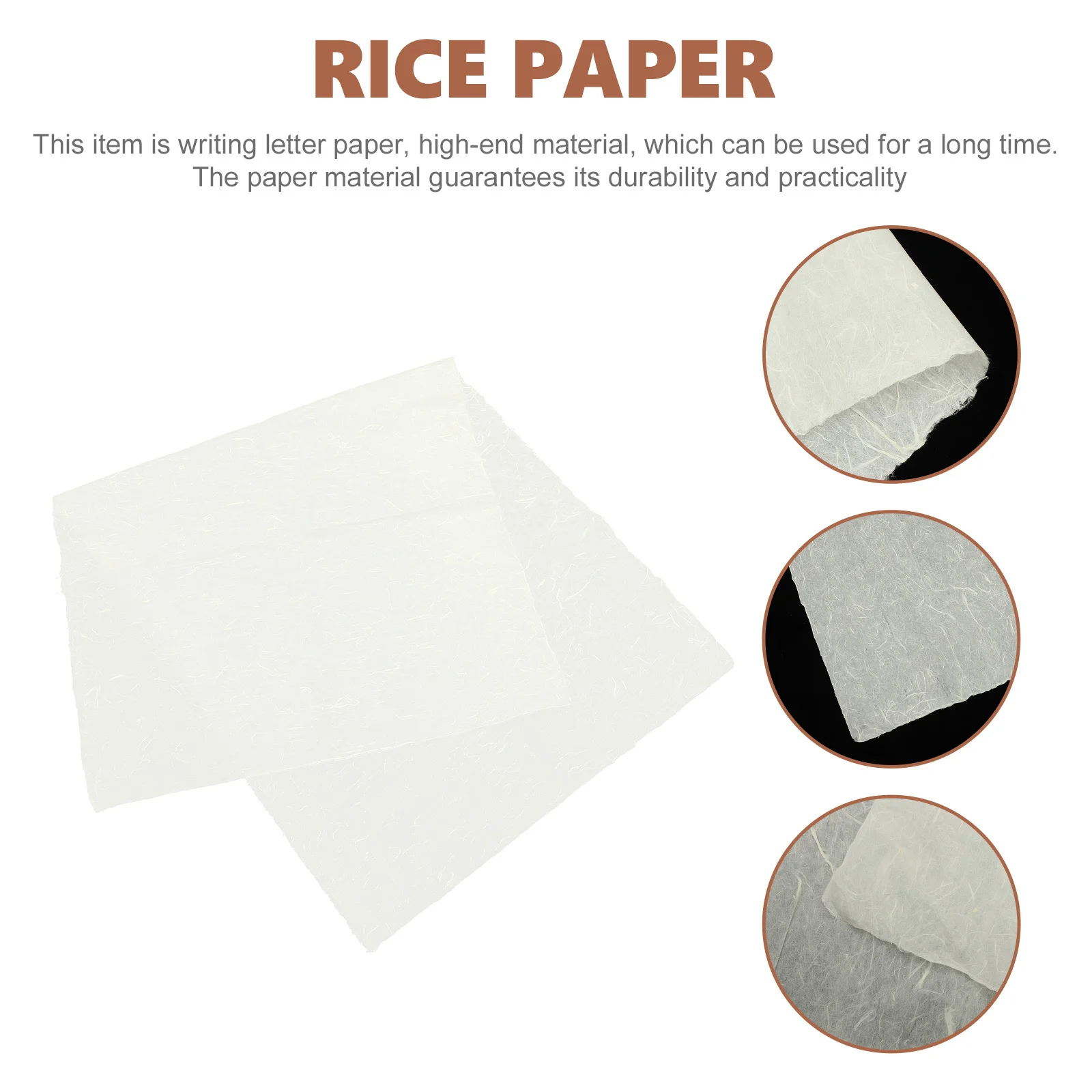 10 Sheets Xuan Paper Chinese Calligraphy Rice Paper for Brush Painting Writing Art Drawing Lightweight Portable Design