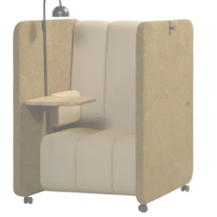 Office high-back sofa, business reception to negotiate high-back card seat, leisure area hidden sofa group