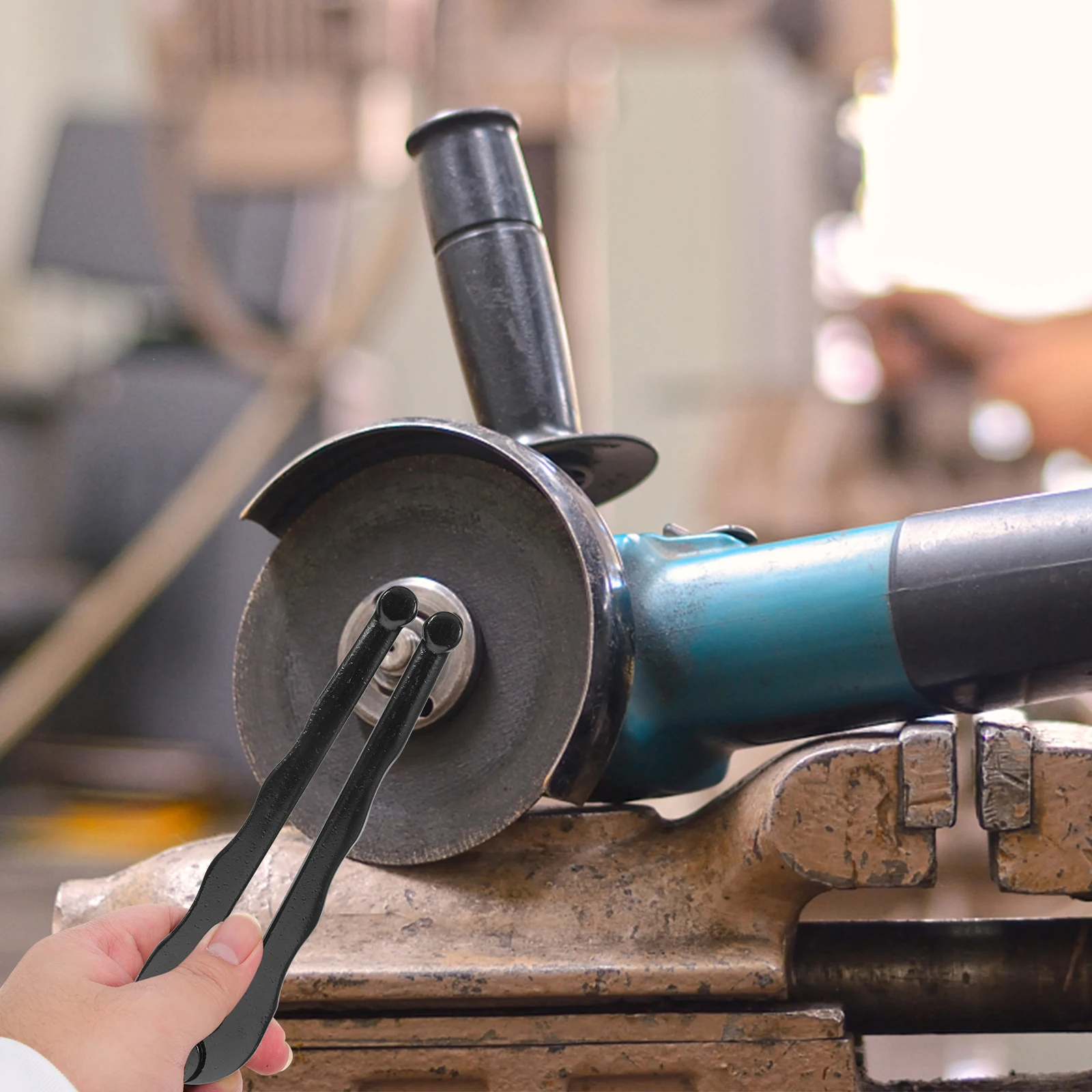 Adjustable Face Spanner Wrench 5Mm Angle Removal Strong Handle Compact Design Brake Line Spanner Pin Pliers Grinder Disc Removal