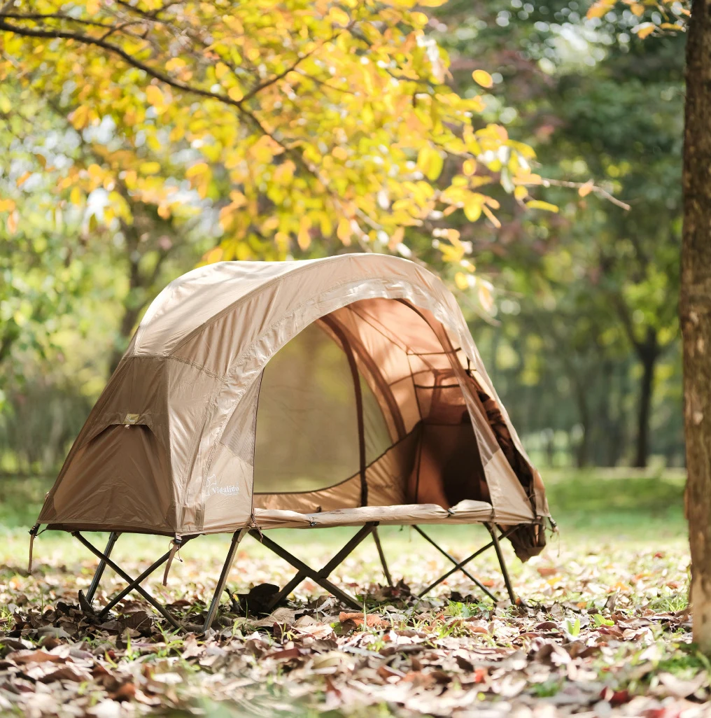 

Vidalido Custom Carpa Cama Compact Double-Deck Portable Hiking Fold Bed Waterproof Glamping Pop up Camping Outdoor Cot Tents