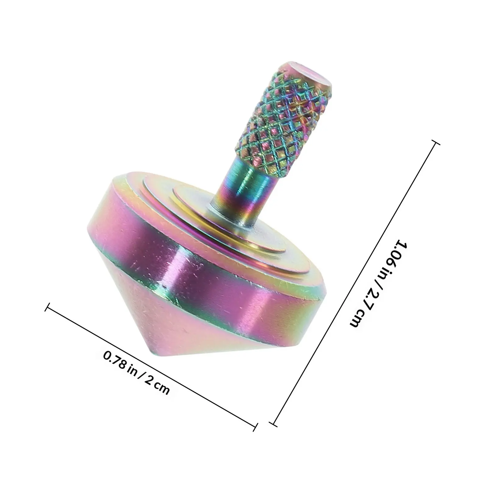 Metal Alloy Spinning Top Vintage Totem Stress Relief Desktop Gyroscope Fun Office Gyro for Adults Kids Educational