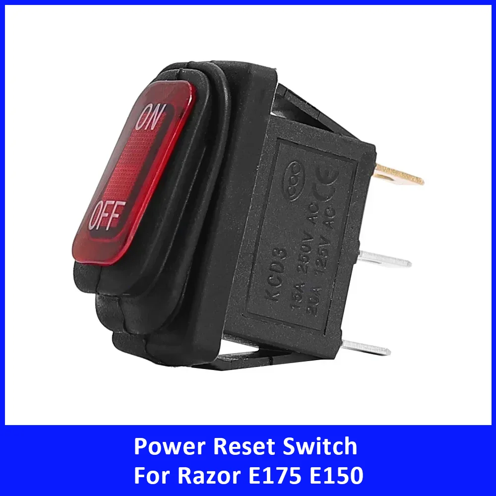 

15A 250V 20A 125V Electrical Equipment Power Rocker Switch KCD3 3Pin Rocker Switch Parts for Razor Electric Scooter for Gokarts