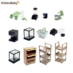 1:12 Dollhouse Miniature Grid Space Mini Juicer Kitchen Supplies Miniature Scene Model Decor Toy Doll House Accessories