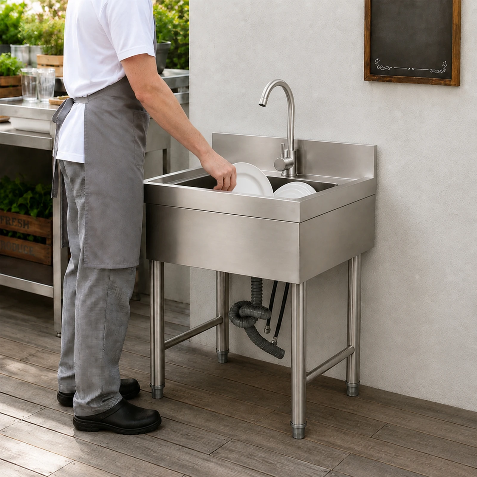 29L Free Standing Stainless-St - đánh giá và giá Commercial Kitchen Taps