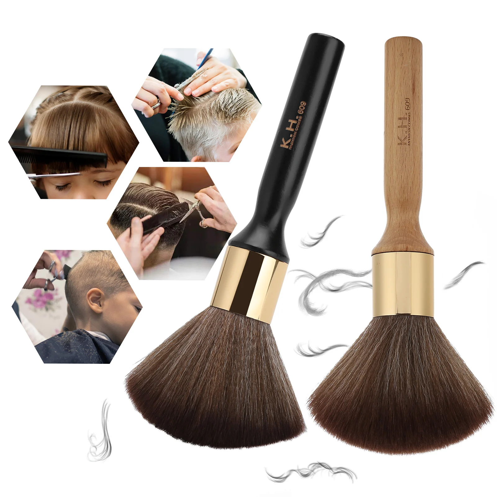 Broken Hair Sweep Brush Neck Face Duster Professional Salon Barber Hairdressing Brush Hair Sweeping Brush Neck Duster Neck Brush