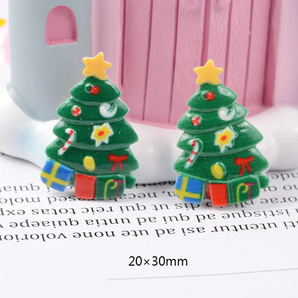 50 Pcs School Items DIY Jewelry Phone Case Accessories Christmas Miniatures for Crafts