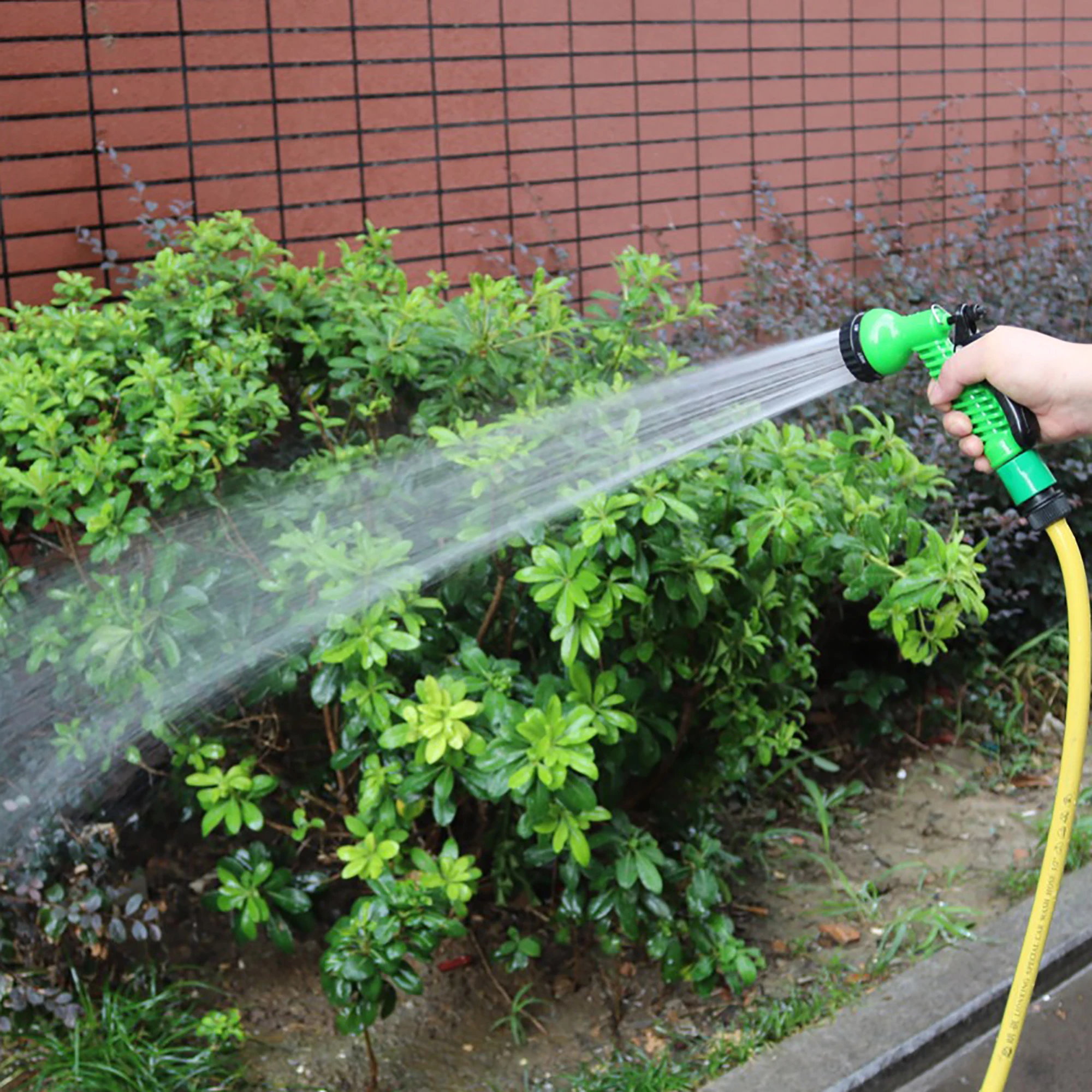 7 Modes Adjustable High Pressure Water Gun Garden Lawn Irrigation Watering Spray Nozzle Home Cleaning Wash Car Spray Gun 1 Pc
