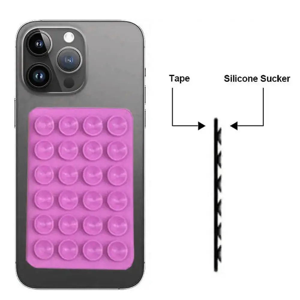 Telephone And Communication 24 Suckers 24 Tablets Save Space Single-sided Sticky Suction Cup Mobile Phone Holder Portable Design