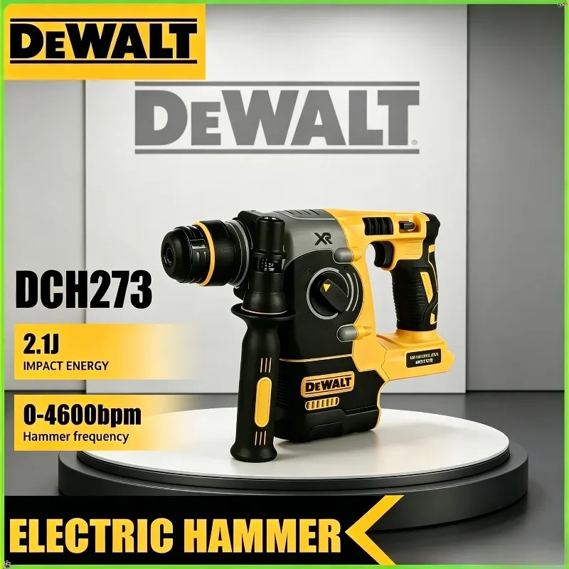 

DEWALT DCH273 360°Handle–Efficient for Concrete,Brick&Stone Drilling,Brushless Rotary Hammer,20V 6.0Ah Battery2.1J Impact Energy