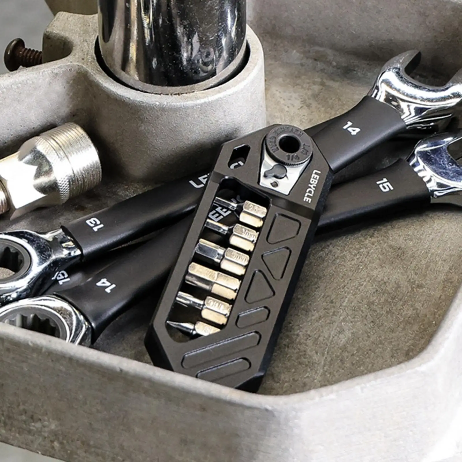 

Bike Ratchet Wrench Supplies Repairing Repair Tool for Bicycle Sports Riding