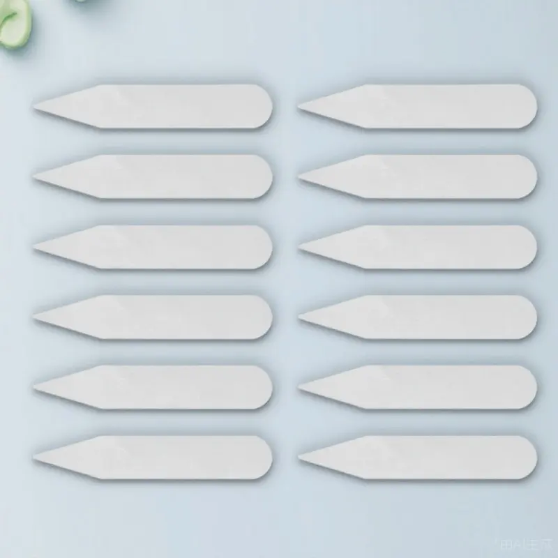 

300 шт. прозрачных термостойких пластиковых вставок для воротников рубашек, ежедневные укрепляющие элементы