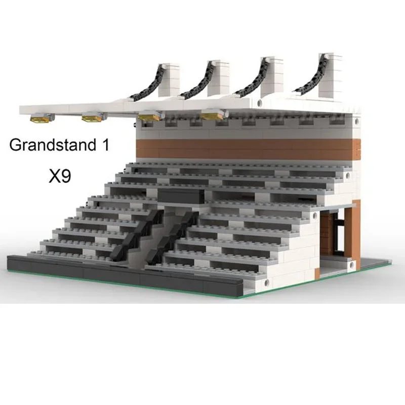 Bloques de construcción de estadio Modular de MOC-181855, compatibles con bloques de construcción de estadio de fútbol, ciudad, 13129 piezas, regalo de Navidad DIY