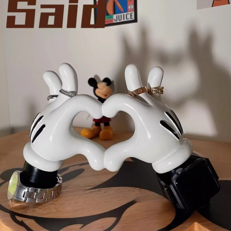 

Креативный настольный орнамент, мультяшное украшение для рук, фигурки для гостиной, милые миниатюры из смолы для детской комнаты, украшение