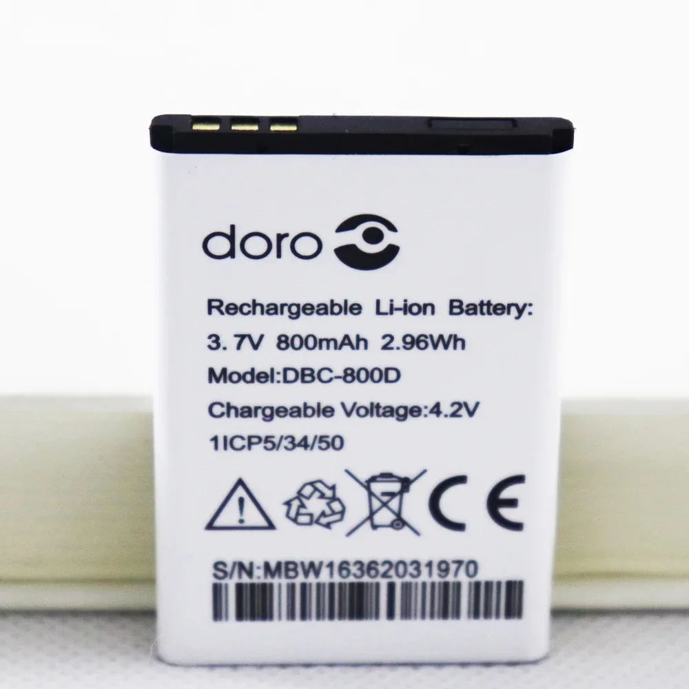 3.7V 800mAh DBC-800D Battery For Doro 500 506 508 509 510 515 6520 6030 Wireless router Batteries Real Capacity 100%