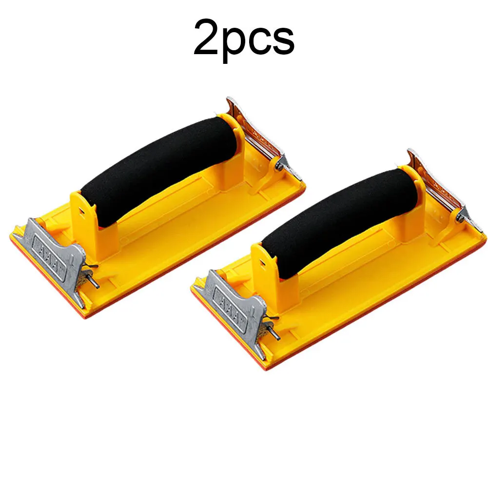

2pcs Sandpaper Holder Blocks Hand Sander For Wood Corner Sanding Woodworking Metalworking Self-adhesive Sandpaper Holder Sanding