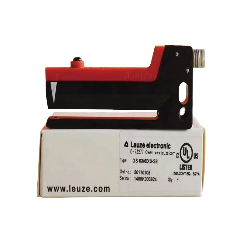 Alemanha Leuze Electronlc Switch Sensor GS 63B/6D.3-S8 Tipo Sensor Fotoelétrico