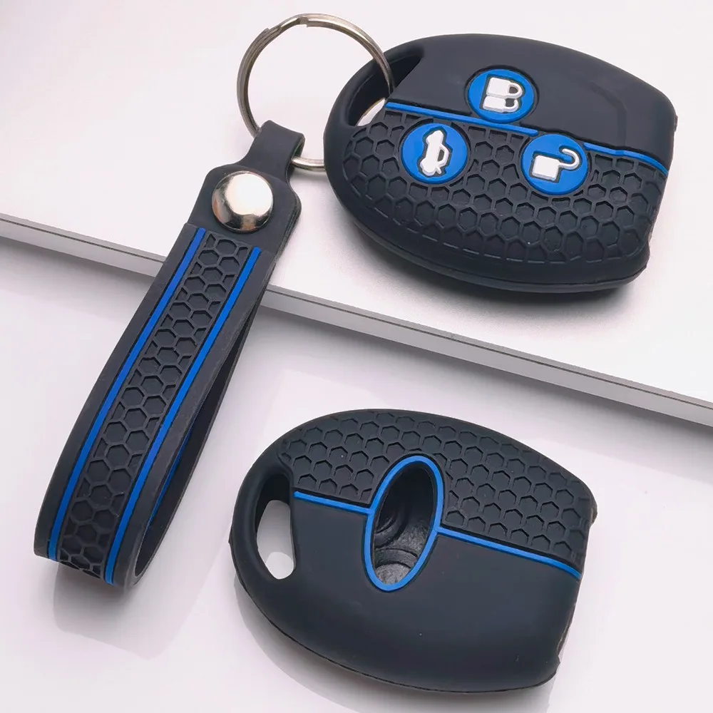 Key Fob Cover for Ford Fiesta Focus Mondeo Galaxy Kuga Escape Transit Ranger Mk4 with Keychain Anti-Scratch Shockproof Soft Grip
