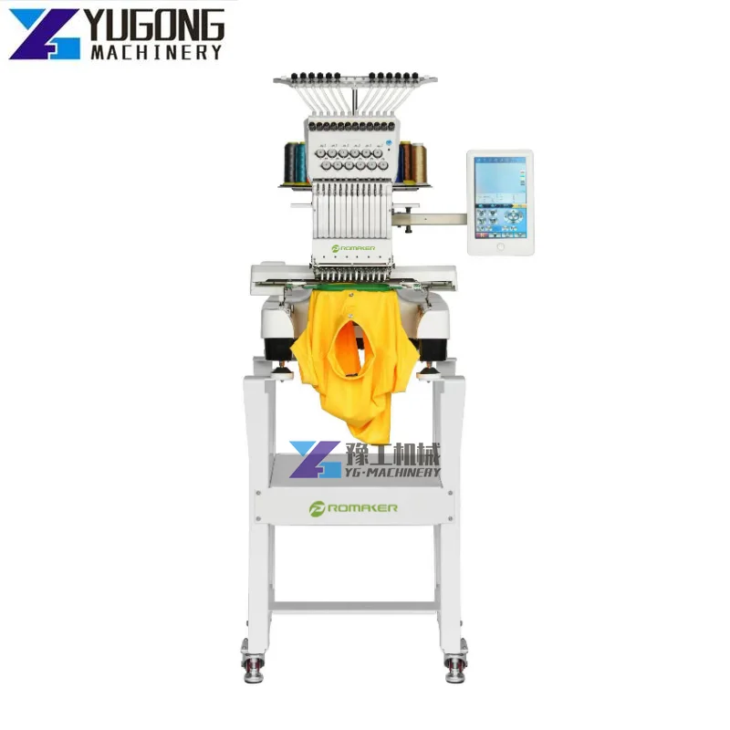 High Speed Industrial Brother Computerized Embroidery Sewing Machines Factory Price Embroidery Machine Sewing Clothes Flat Hat