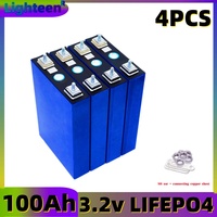 Power storage 3.2V 100Ah LiFePO4 battery pack DIY 12V 24V 3C lithium iron phosphate motorcycle electric vehicle electric battery