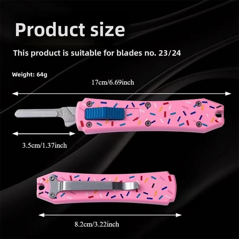 Advanced Multi-Functional Stainless Steel Knife Handle Tool (Blade No. 23), One-Piece Casting Design