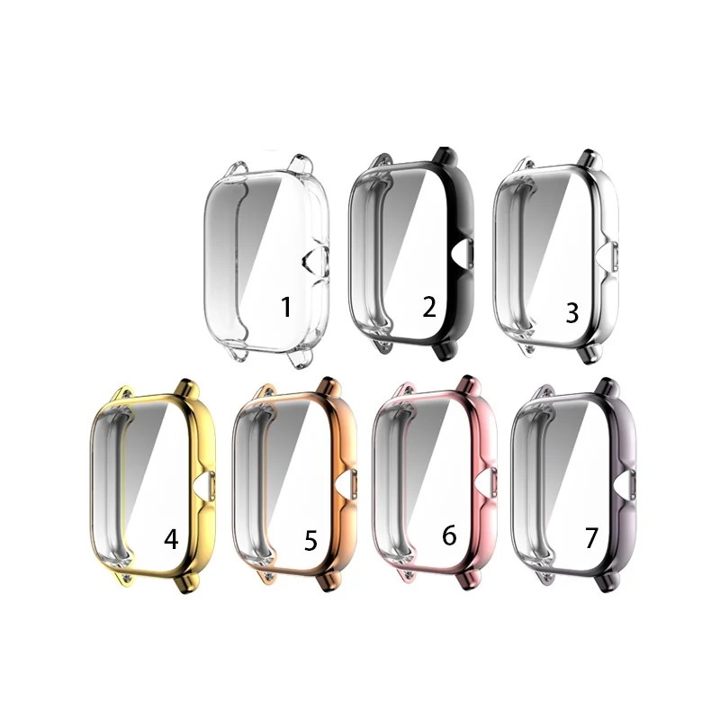 Amazfit GTS 3 GTS3 Soft TPU Scractch-resist Screen Protector Case کے لیے TPU کیس کور