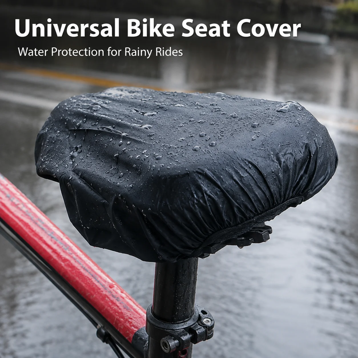 Waterproof Bike Seat Cover Stretchable for Rain Protection Universal Bicycle Saddle Protector Dustproof for Road Mountain