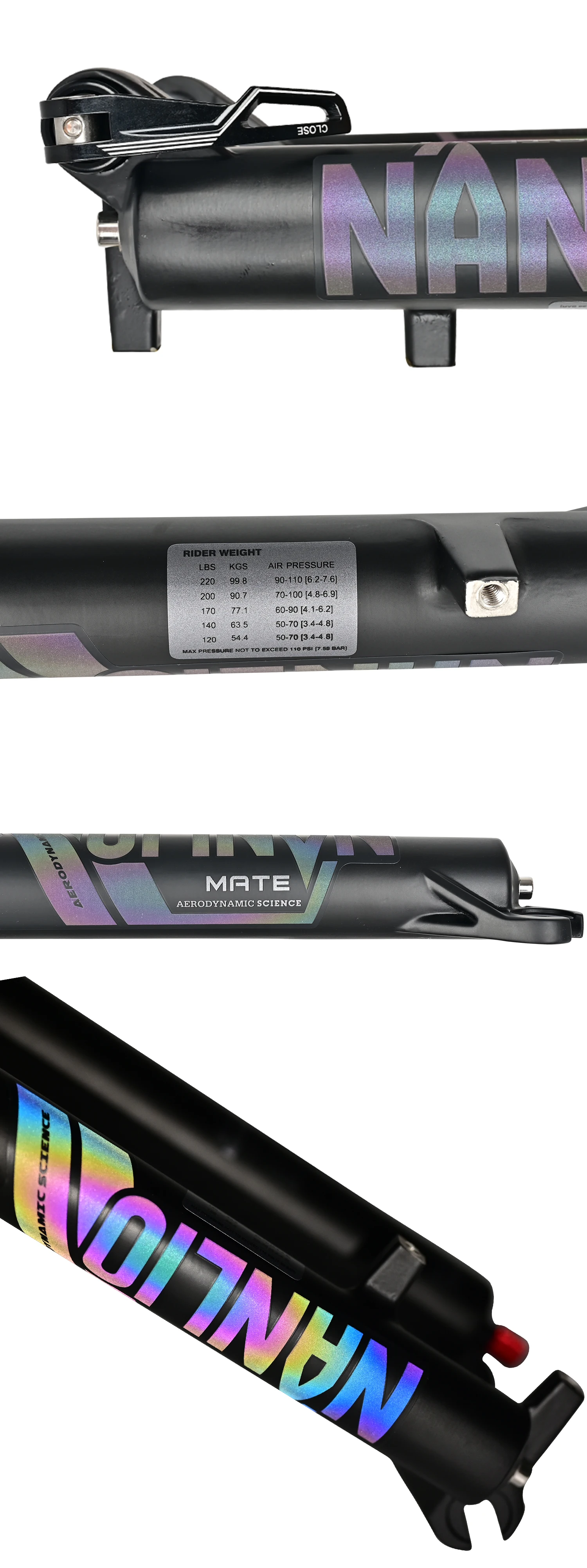 Bicycle Fork 26 27.5 29 Inch MTB Air Damping Shock Absorption Boost Barrel Shaft 100/110mm Disc Brake Magnesium Alloy Front Fork