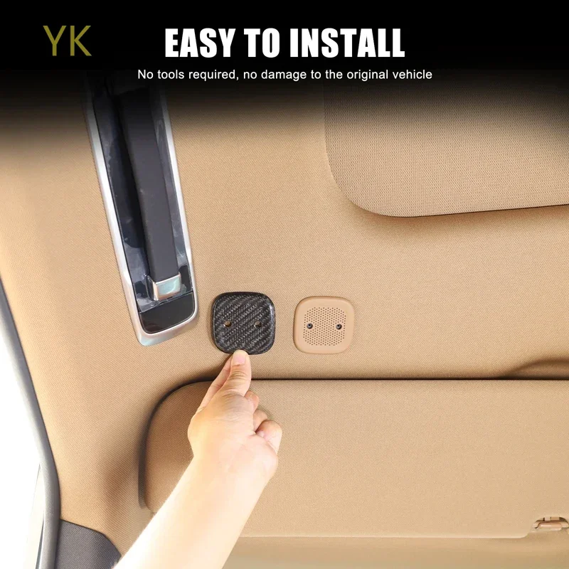 

For Land Rover Range Rover Sports Vogue L460 23-25 Real carbon fiber Car Roof Horn Speaker Cover Trim Car Accessories