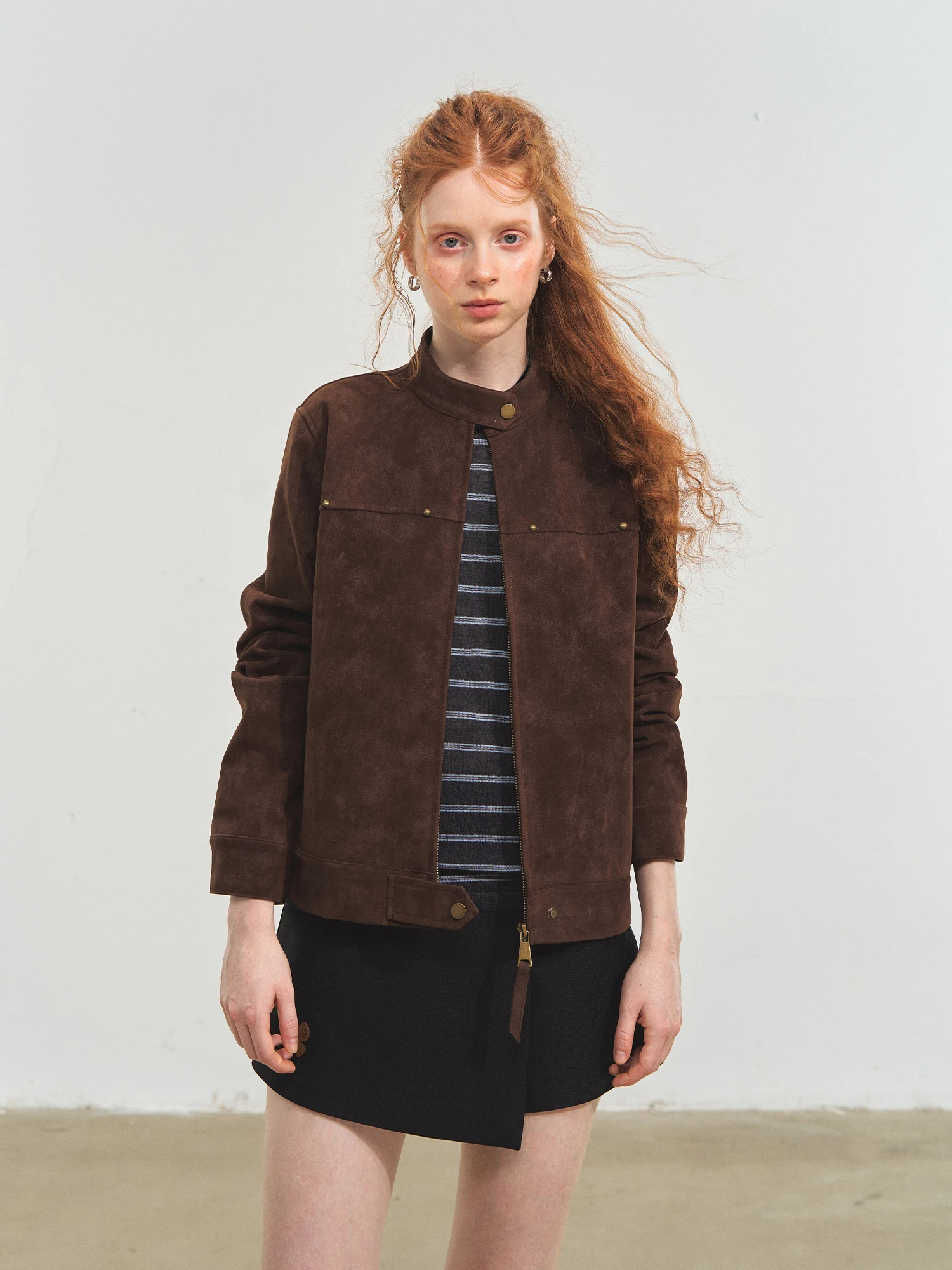 Giacca in Pelle Stile Retrò per Moto, Abbigliamento Streetwear, Vestibilità Ampia, Maniche Lunghe, Chiusura con Cerniera, Moda Giovanile