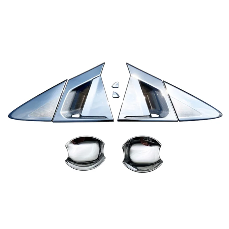 Car Side Door Handle Bowl Cover Trim for Prius 60 Series 2023 Accessories (Front Door+Rear Door)