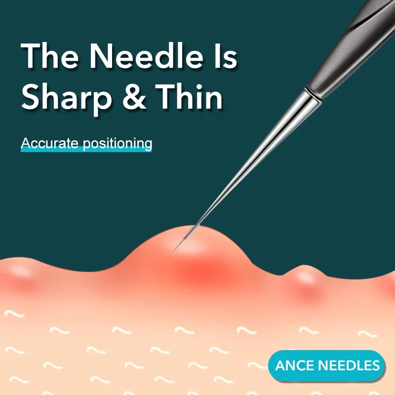 ملون جديد فائق النعومة خلية البثور الرؤوس السوداء الرؤوس البيضاء كليب صالون تجميل خاص جزيئات الدهون إبرة أداة