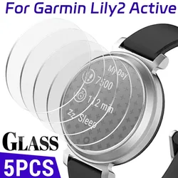 1-5PCS Tempered Glass Film For Garmin Lily 2 Active Smart Watch Screen Protector Film HD Scratch resistant Protective Glass Film