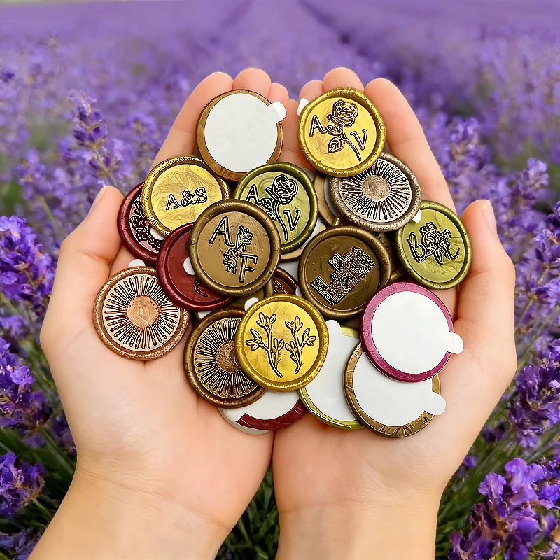 

Custom LOGO Wax Seals Reusable Envelope Stickers Wedding Stationery Personalized Self-Adhesive Seals DIY Pre-Glued Wax Seals