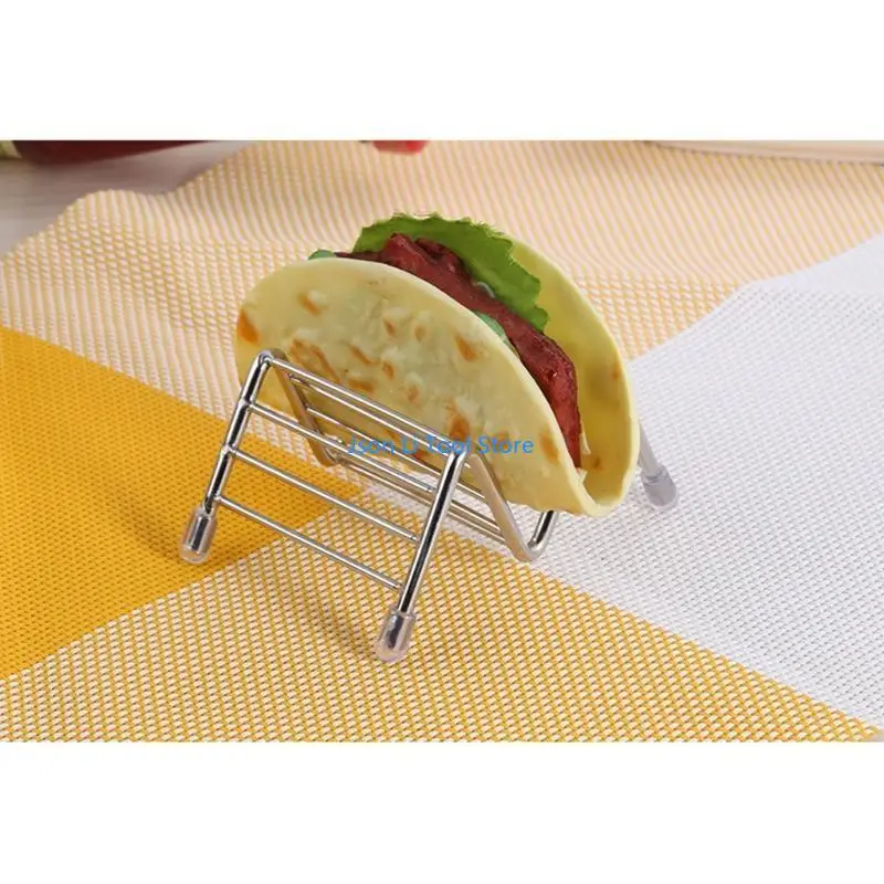

Y08D Taco Holders Stainless Steel Taco Accessories for Taco Party Practical Kitchen