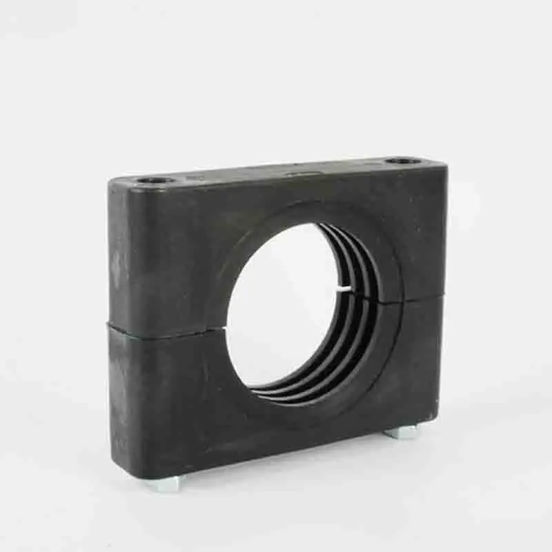 

2PCS Black Plastic Pipe Bolted Clips Assortment Kit 6-102mm Diameter Tube Fastener Clamps without Screws for Pipe Support