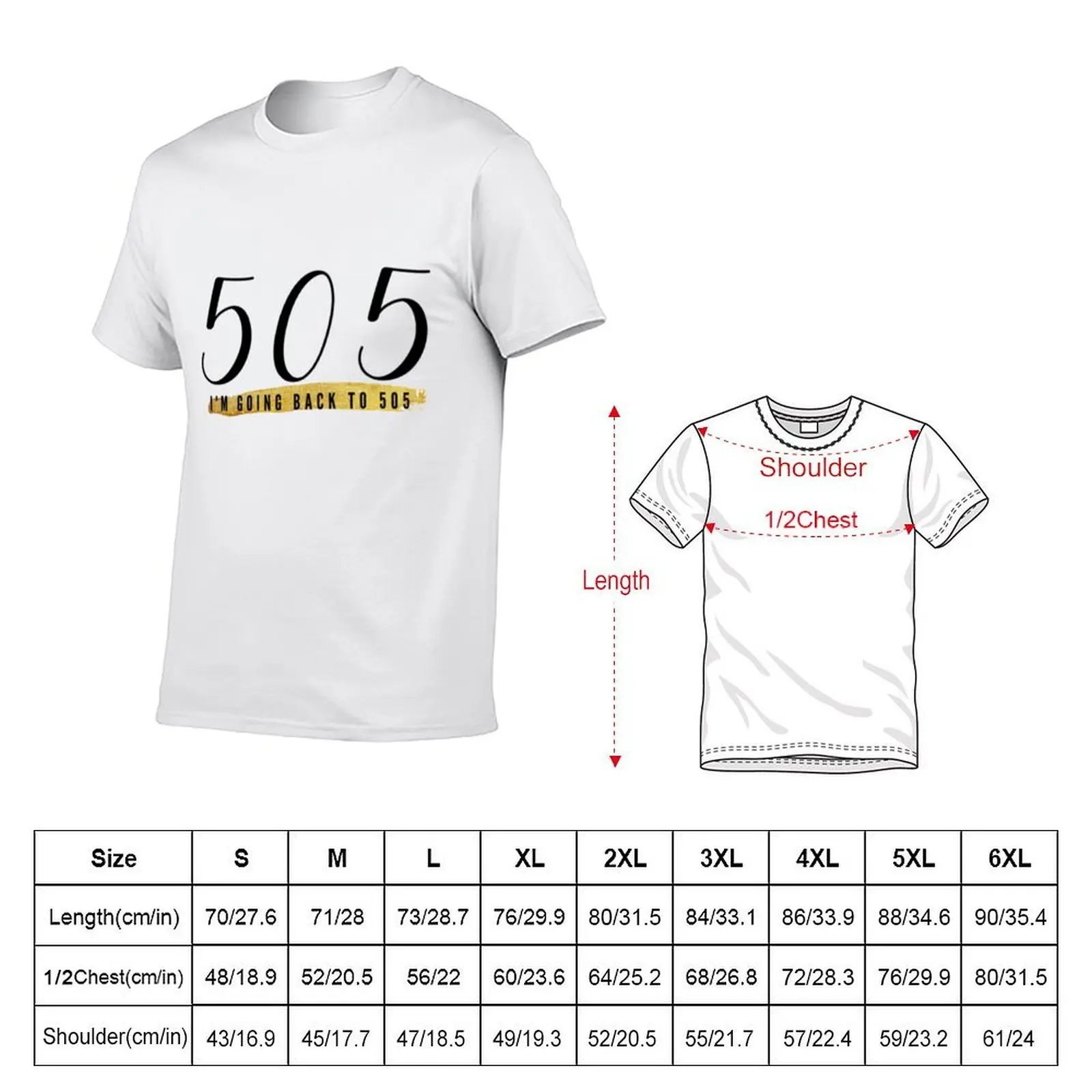 I_m going back to 505 T-Shirt t shirt man cotton g man t shirts for men T-Shirt