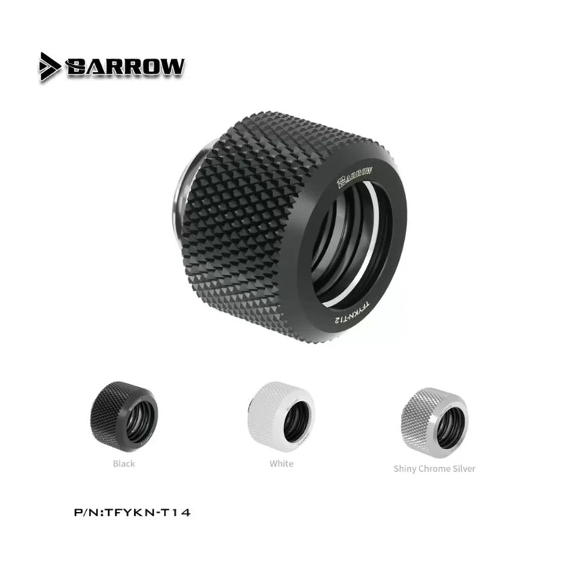 Barrow TFYKN-T12/14/16 Water Cooling Connector OD 12mm 14mm 16mm Hard Tube Hand Compression Fittings G1/4'' Thread