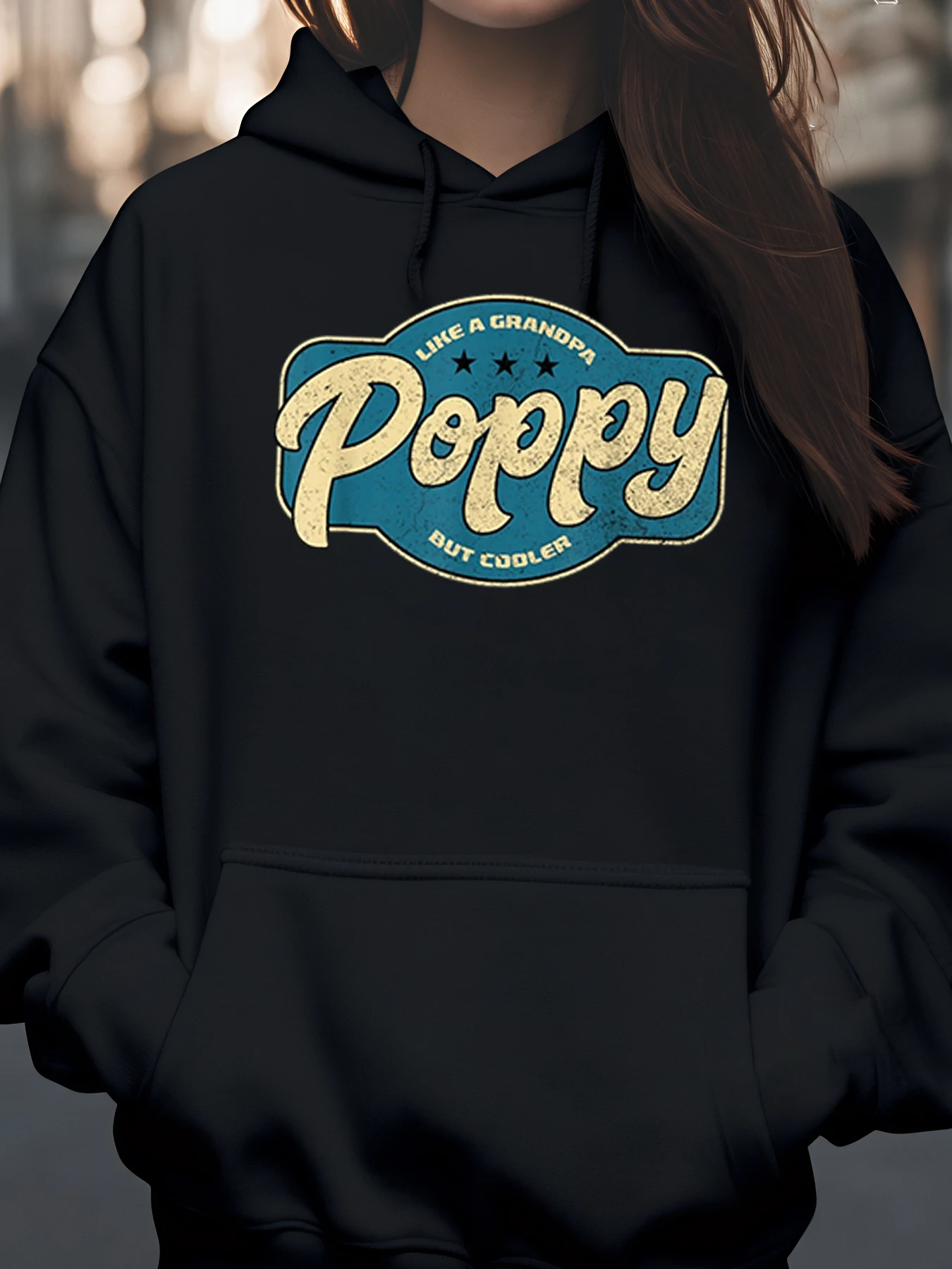 

Толстовка с принтом Poppy Like a Grandpa, но Cooler, повседневная одежда ко Дню отца для мужчин и женщин