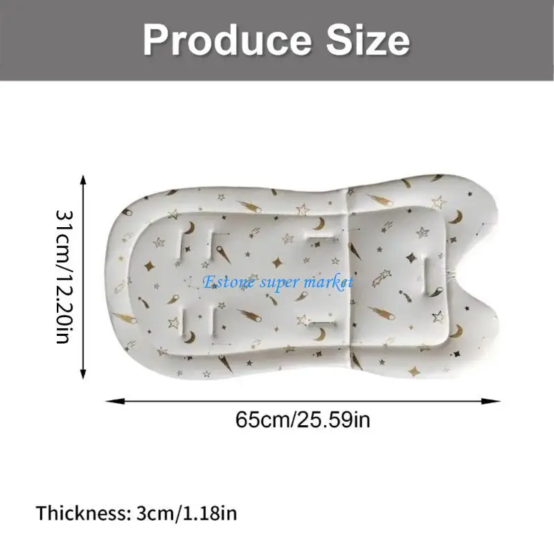 090B Baby Strollers  Cushions Pad Infant Carriage Pad for Long Rides Infant Seats Support