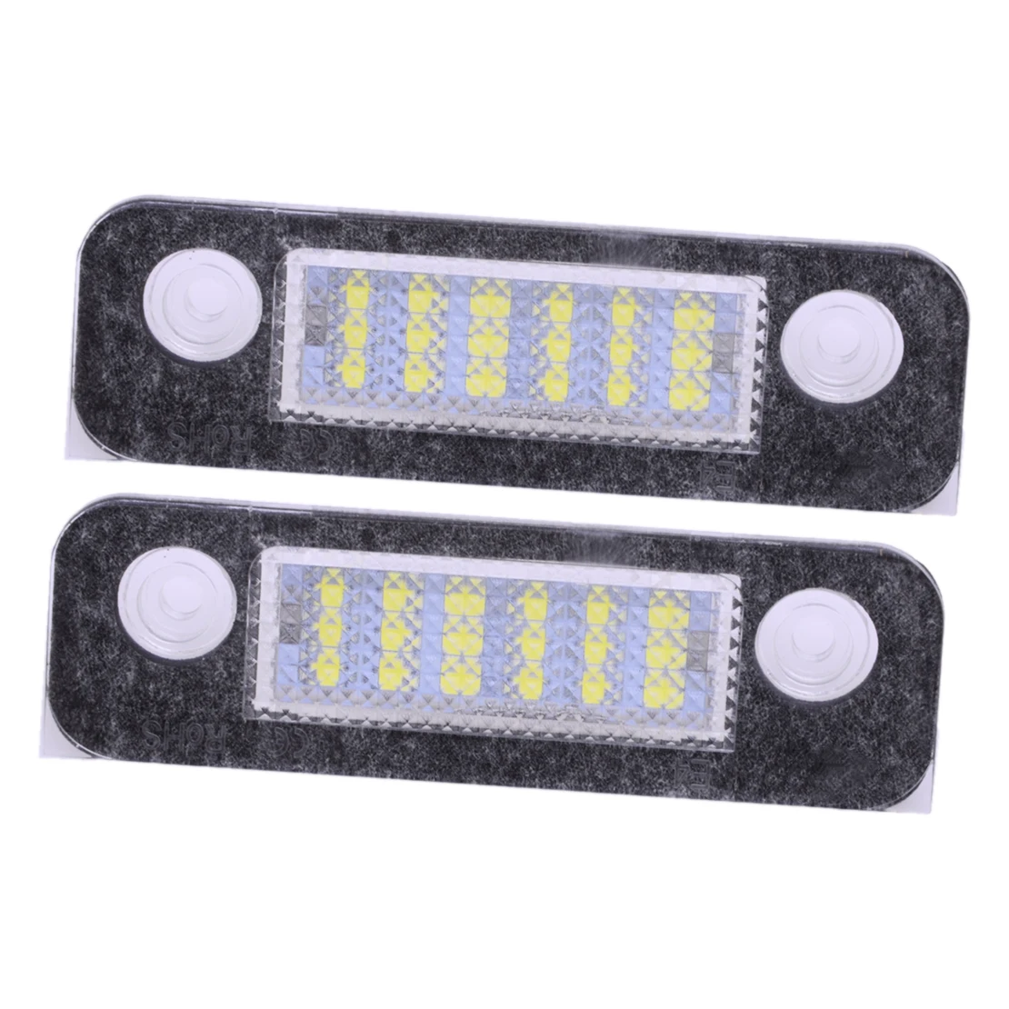 

68160 YS4Z13550BA 2Pcs White Number Plate Light LED License Tag Lamp 12V 2W 1332916 fit for Ford Fiesta MK5 Mondeo MK2 Fusion