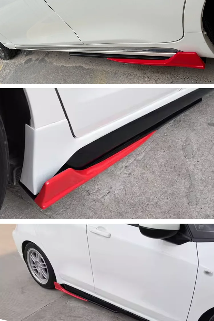 4 Stücke 41 zoll Universal Auto Seitenschwellerverlängerungen Rot Schwarz Für Haval M6 F7 Jolyon Audi A3 Clio 4 Ford Kuga Geely Tugella Honda Fi – Detail 3