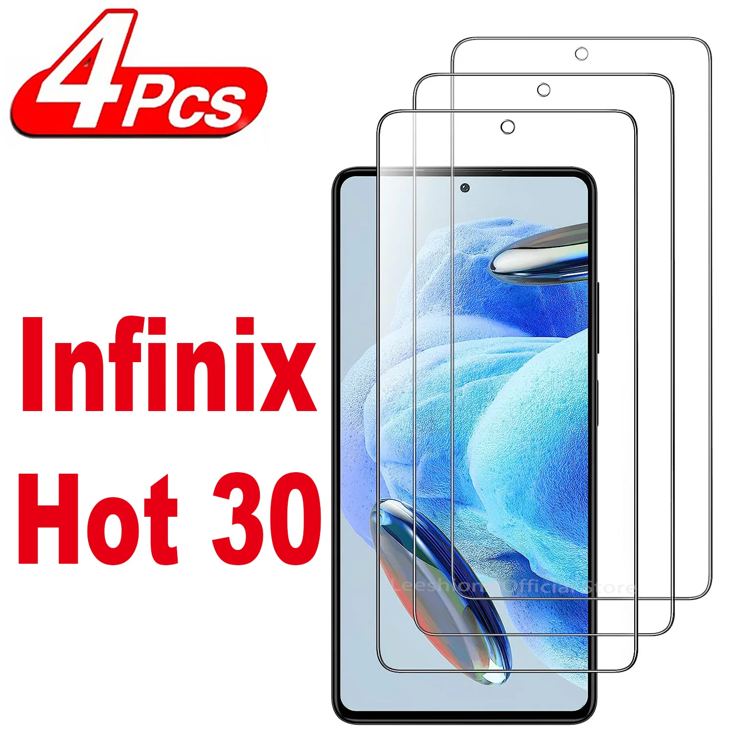 2/4Pcs Screen Protector Glass For Infinix Hot 30 Play 30i 5G Tempered Glass Film