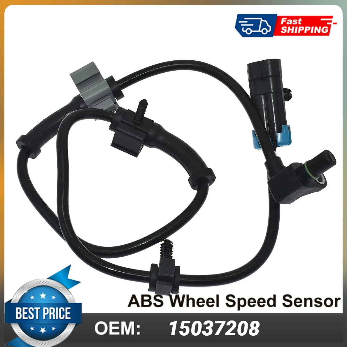 1PCS Front L&R ABS Wheel Speed Sensor 15037208 For Chevrolet Silverdo Suburban/ GMC Savana Yukon Models Auto Parts 15112378