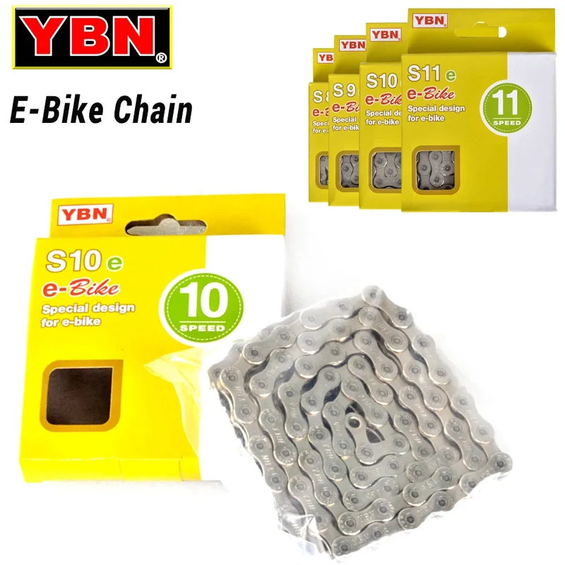

YBN E-Bike Chains – 8-12 Speed High-Strength Chain for Mid-Drive Motors Compatible with BOSCH STEPS E-Bike Systems