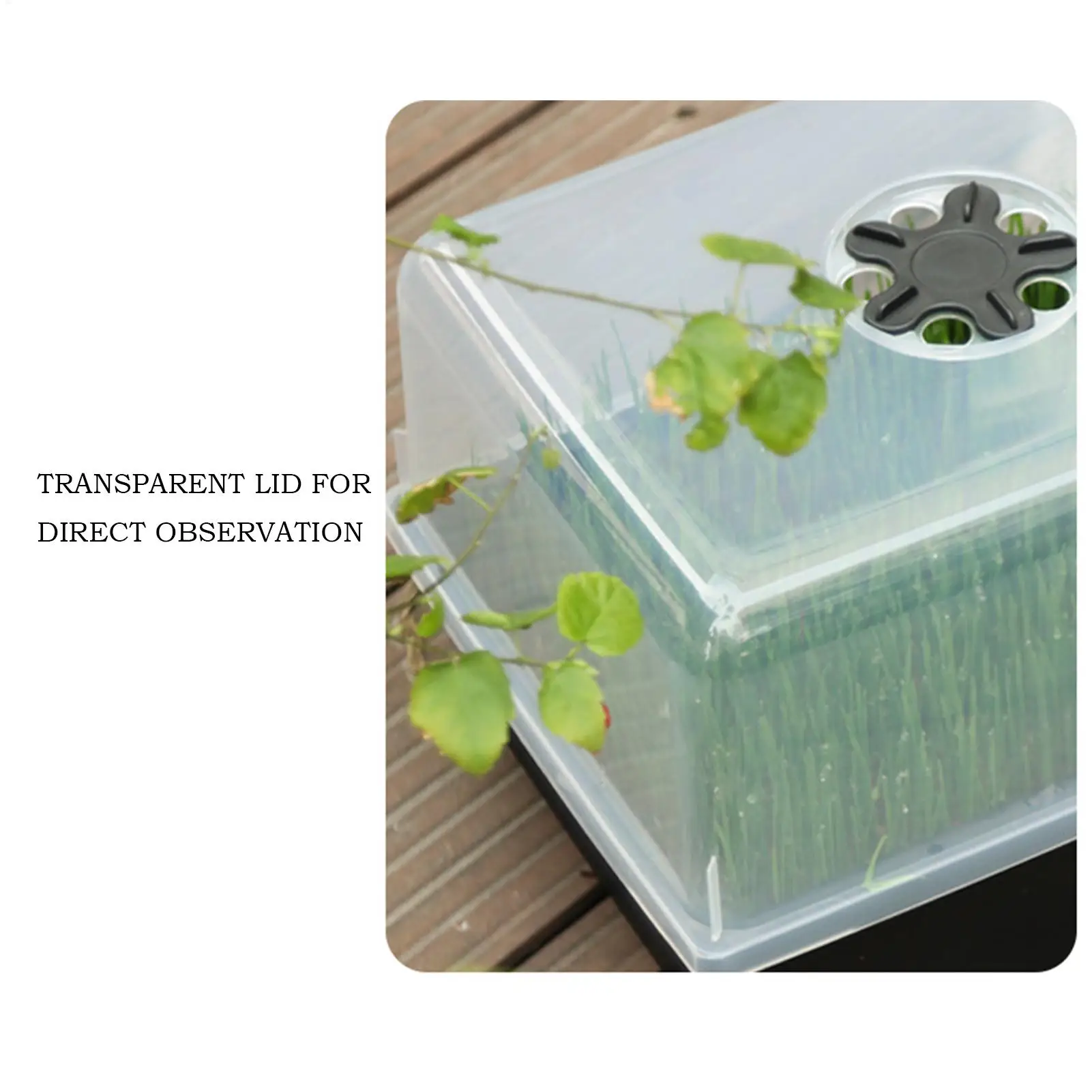 صواني إنبات النباتات الشتلات تزايد بداية الأواني الثقيلة تزايد وعاء التهوية كفاءة في استخدام الطاقة إنبات كاتب ل #4