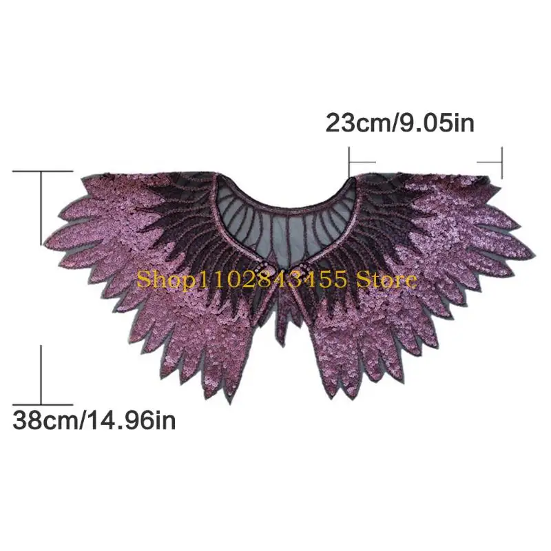 49MC Sparkling Sequined Shawl Wrap Shoulder Covering Glittering Capes for Evening Gowns and Formal Occasion Gatherings