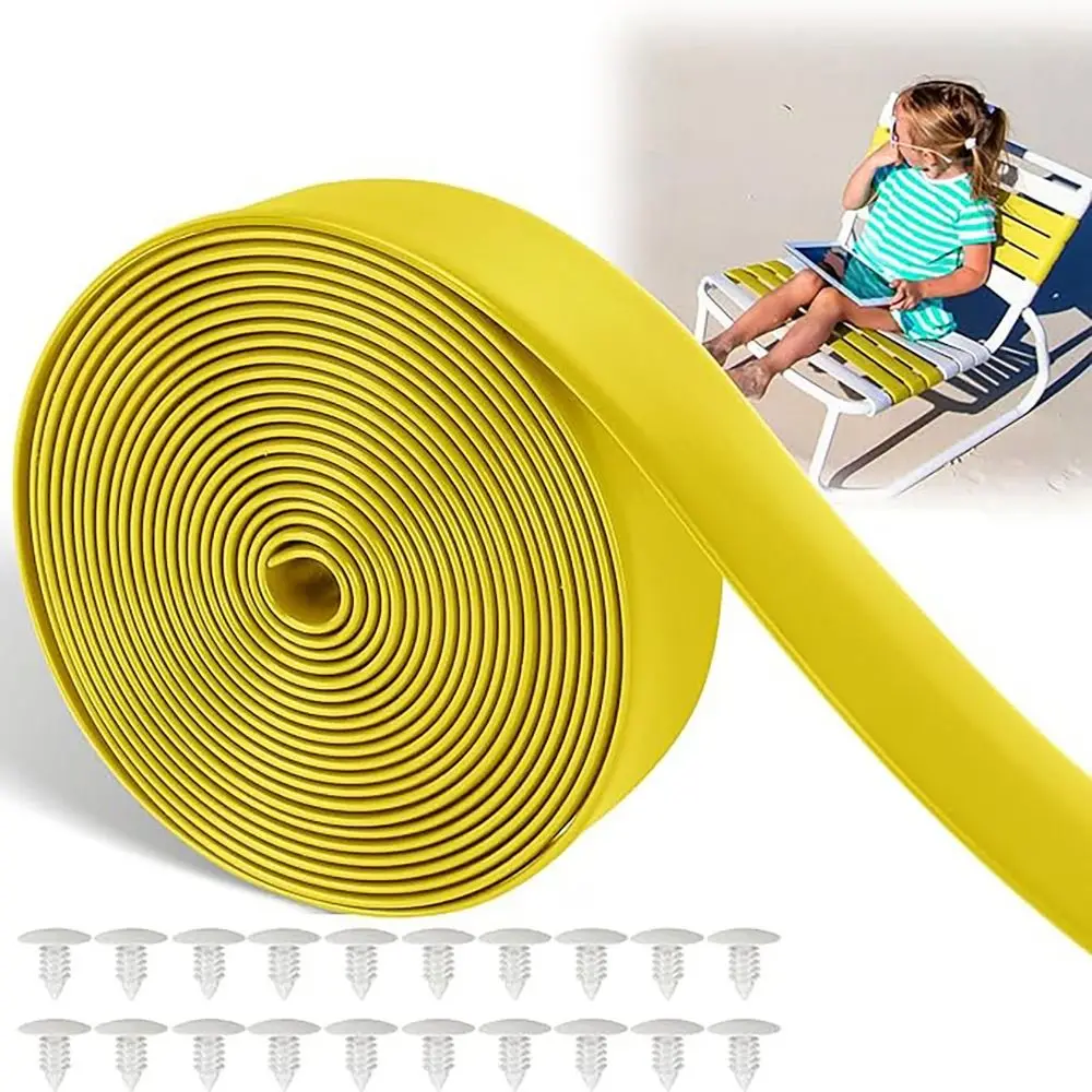 Multifunctional Vinyl Straps Durable High-Quality PVC Strapping Perfect Fit Easy To Install Repair Webbing Patio Chairs